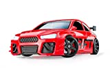 DR!FT Racer Red Turbo Sport ferngesteuertes Drift Auto, Rc Car mit realistischer Fahrdynamik zur Steuerung mit iPhone oder Android, reales Fahrverhalten simuliert via App
