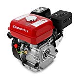 EBERTH 6,5 PS 4,8 kW Benzinmotor (20 mm Wellendurchmesser, Ölmangelsicherung, 1 Zylinder, 4-Takt, luftgekühlt, Seilzugstart)