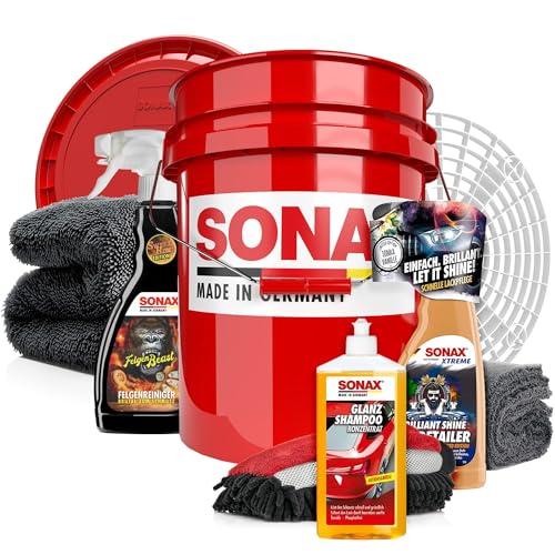 Autowäsche Set - SONAX: Autoshampoo Glanz Shampoo...