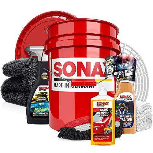 Autowäsche Set - SONAX: Autoshampoo Glanz Shampoo...