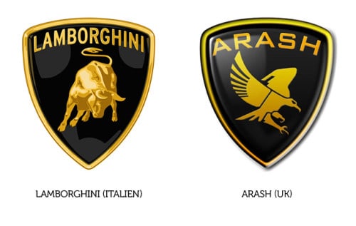 Lamborghini Logo und Arash Logo