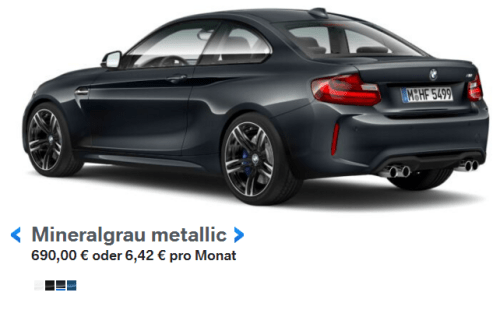 BMW M2 in Mineralgrau