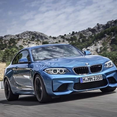 BMW M2 in Long Beach Blue