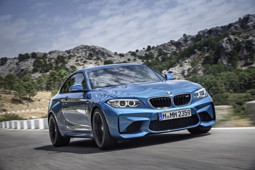 BMW M2 in Long Beach Blue