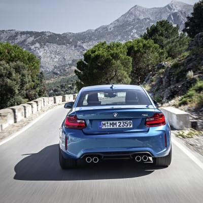 BMW M2 in Long Beach Blue