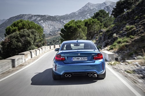 BMW M2 in Long Beach Blue