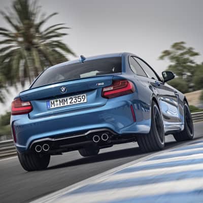 BMW M2 in Long Beach Blue