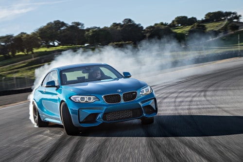 BMW M2 in Long Beach Blue