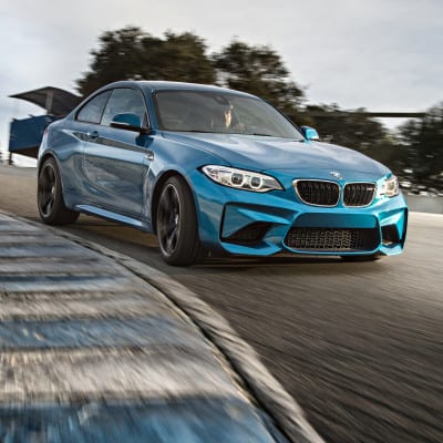 BMW M2 in Long Beach Blue