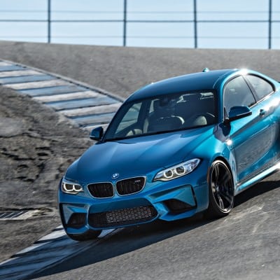 BMW M2 in Long Beach Blue