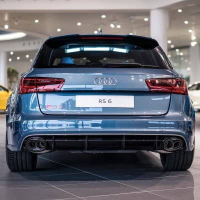 Audi RS6 Exclusive in Polar Blau Metallic