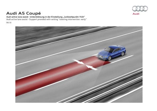Audi A5 - Active lane Assist