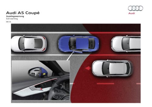 Audi A5 - Ausstiegswarnung