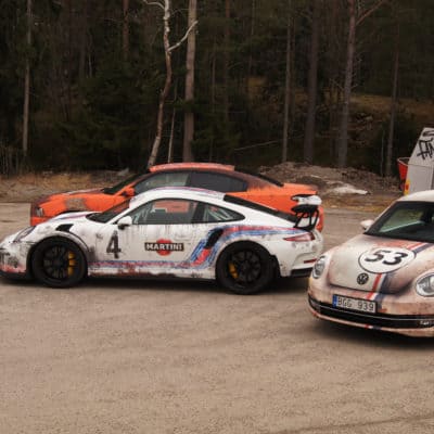 Rost Look VW Beetle "Herbie" und Porsche 911