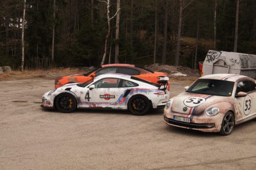 Rost Look VW Beetle "Herbie" und Porsche 911