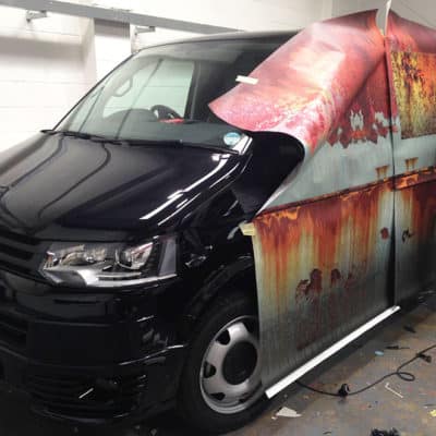 VW Transporter im Rost Look