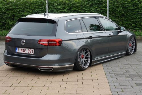 Werksfrischer Passat B8 gnadenlos tiefer gelegt.