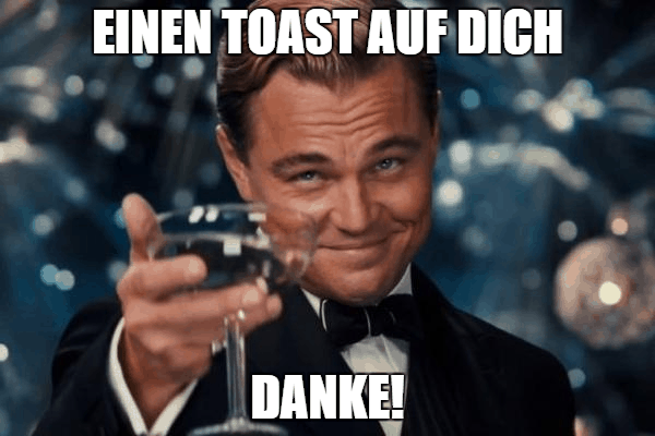 Leonardo DiCaprio Toast