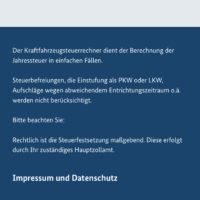 KFZ-Steuerrechner App für iOS