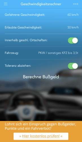 Bußgeld 2017