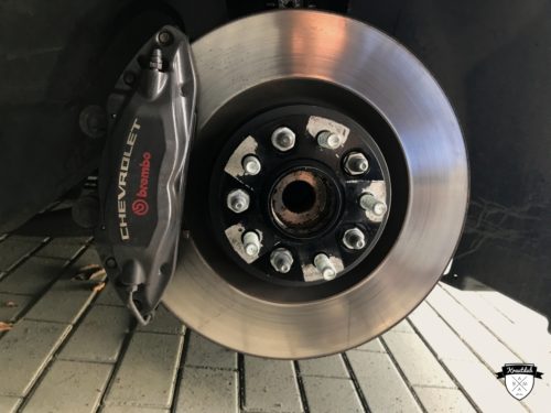 Foliatec Bremssattel-Lack - Toxic Green @ Chevrolet Camaro + Brembo