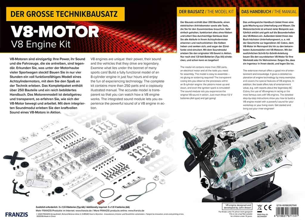 8-Zylinder-Motor als DIY Bausatz - V8 der Klassiker unter den Motoren