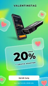 Carly Valentinstag Angebot mit 20% Rabatt